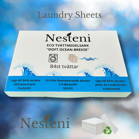 Laundry Sheets - Tvättmedelsark från Nesteni 84 tvättar