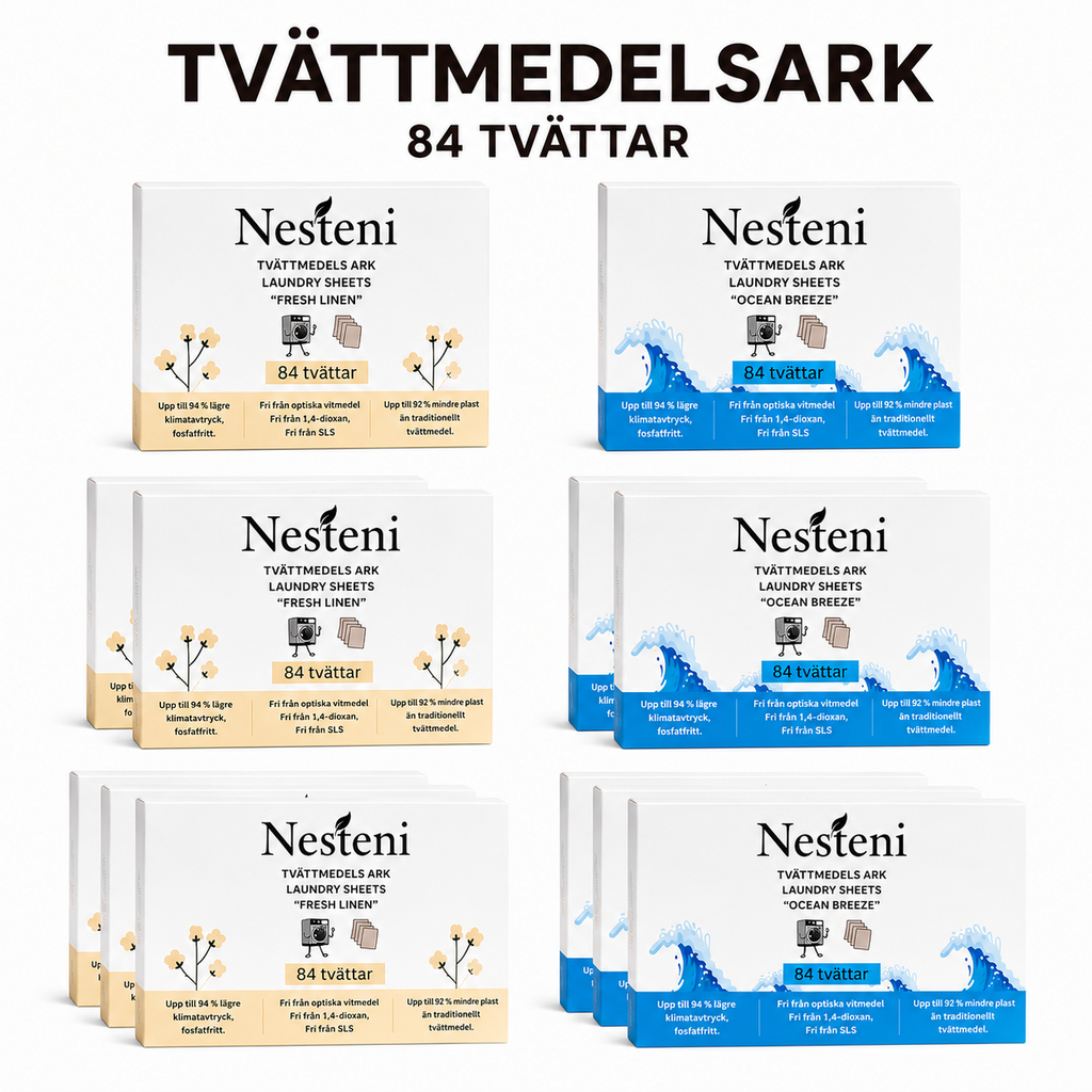 Tvättmedelsark 84 tvättar