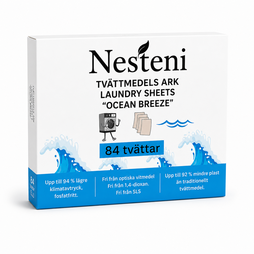 Tvättmedelsark 84 tvättar